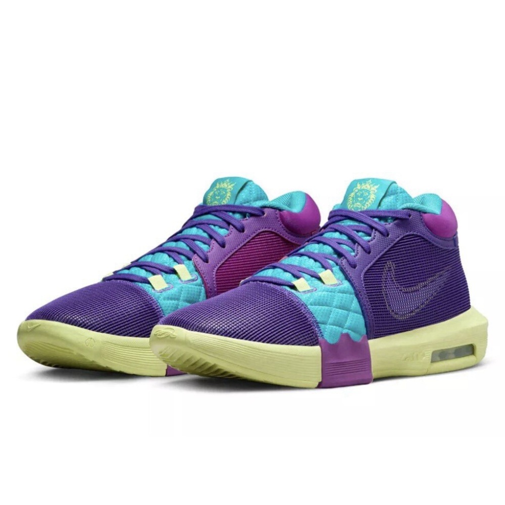 Nike LeBron Witness 8 VIII Multicolor Basketball Shoes Men 7.5 Women 9 Sneakers